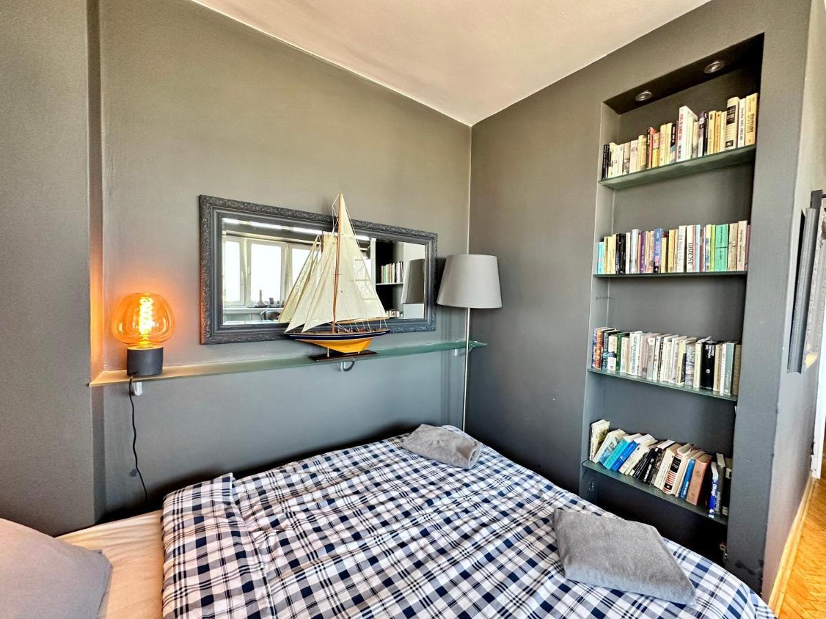 Super Apartament Grey Centrum 2X Metro Fast Wifi 300 Mbs Netflix Appletv Smarttv Spotify Panorama Miasta ワルシャワ エクステリア 写真