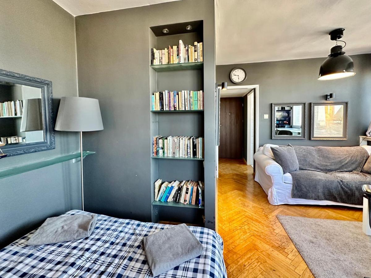 Super Apartament Grey Centrum 2X Metro Fast Wifi 300 Mbs Netflix Appletv Smarttv Spotify Panorama Miasta ワルシャワ エクステリア 写真