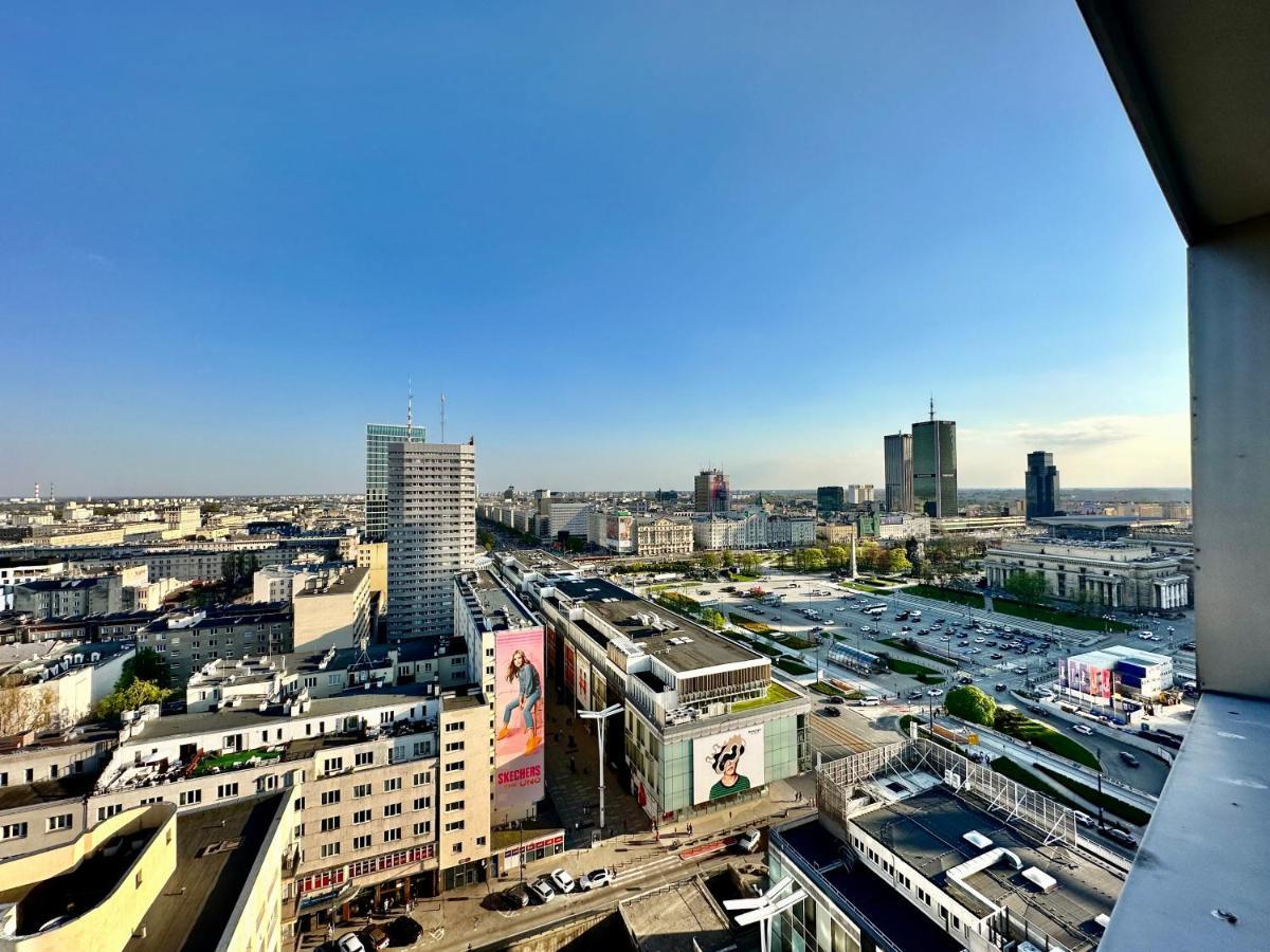 Super Apartament Grey Centrum 2X Metro Fast Wifi 300 Mbs Netflix Appletv Smarttv Spotify Panorama Miasta ワルシャワ エクステリア 写真