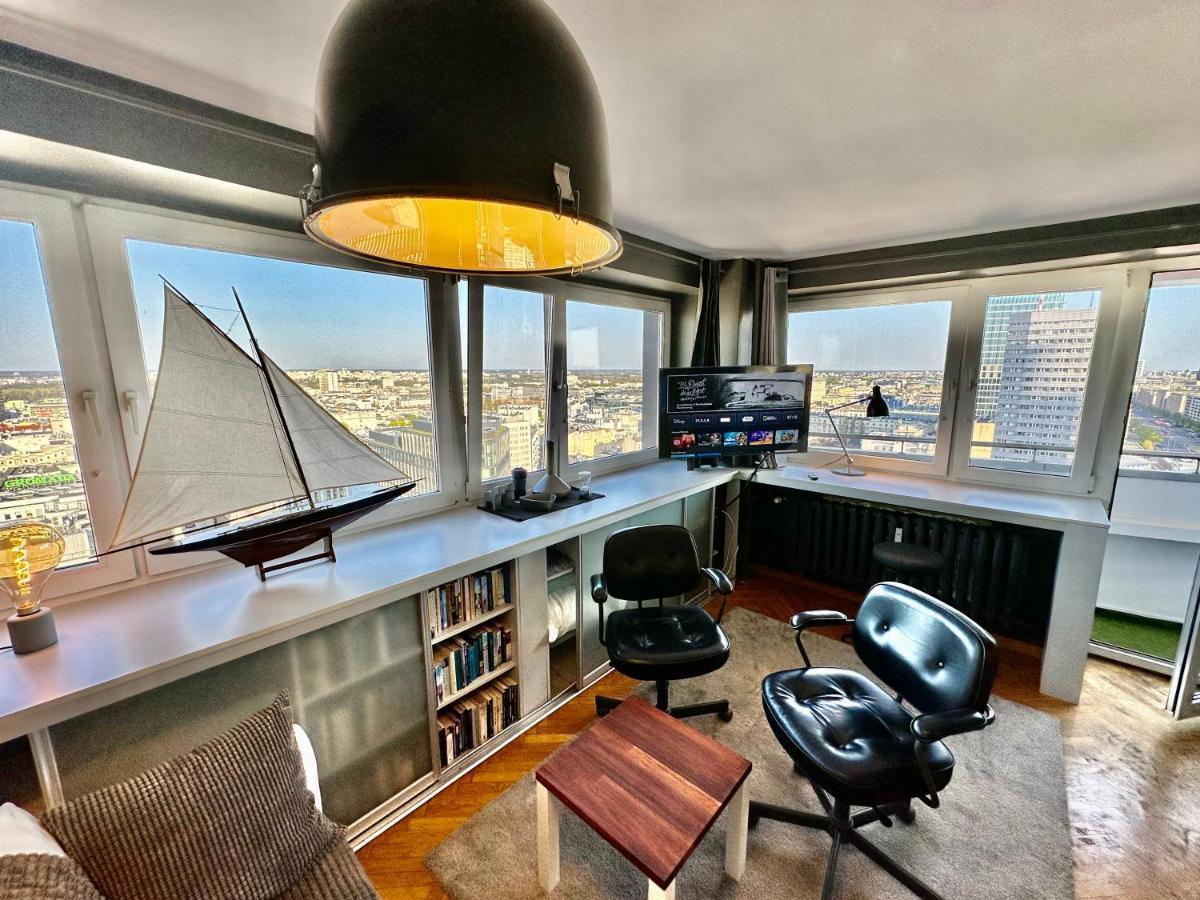 Super Apartament Grey Centrum 2X Metro Fast Wifi 300 Mbs Netflix Appletv Smarttv Spotify Panorama Miasta ワルシャワ エクステリア 写真