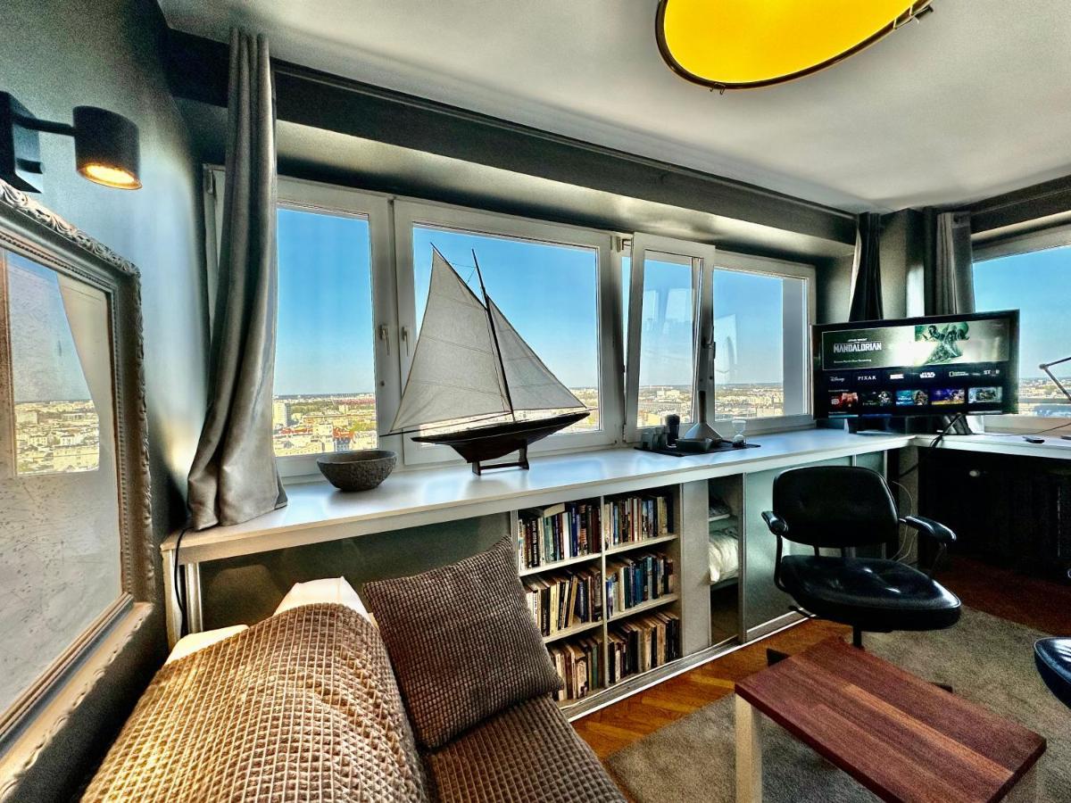 Super Apartament Grey Centrum 2X Metro Fast Wifi 300 Mbs Netflix Appletv Smarttv Spotify Panorama Miasta ワルシャワ エクステリア 写真